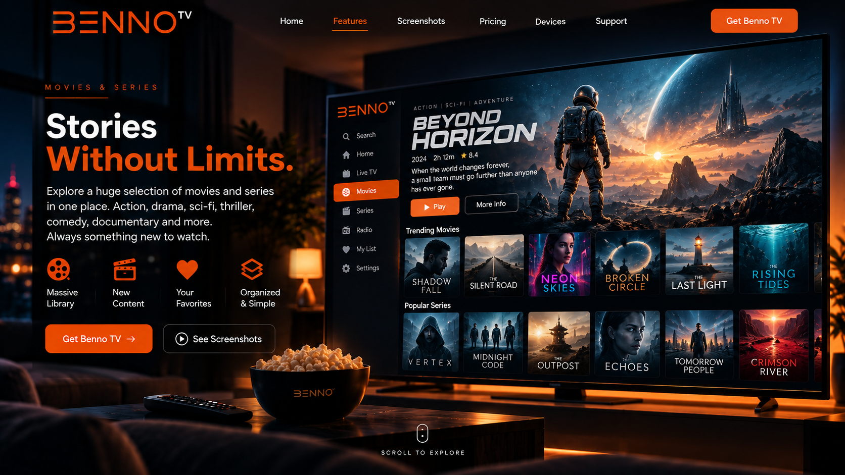 Benno TV movies and series